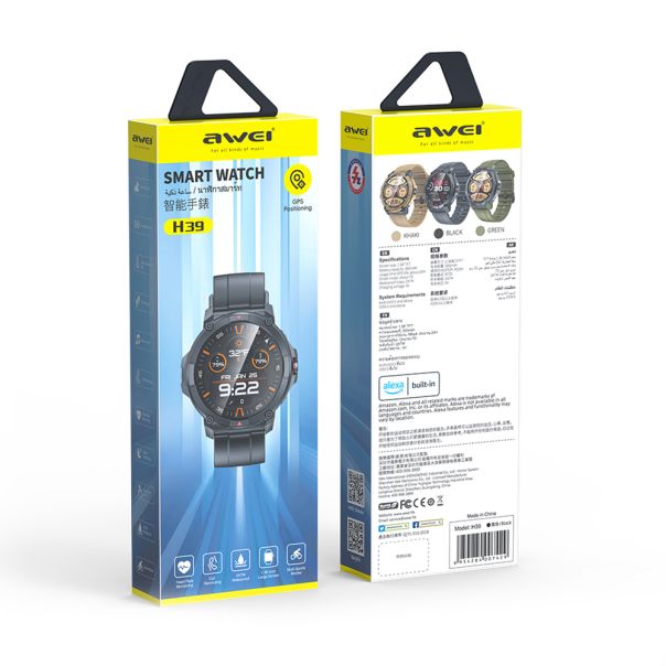 Smart watch AWEI H39, crna - SW374