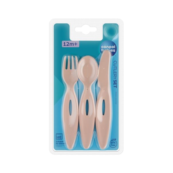 CANPOL BABIES PRIBOR ZA HRANJENJE (12m+) - PINK 31/418 - EP2740355