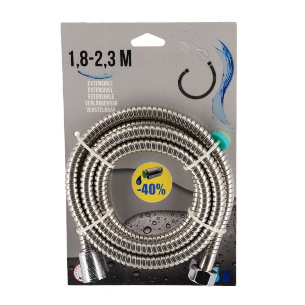 TENDANCE Tuš crevo 1,8-2m rastegljivo nerđajući čelik hrom - 3109102