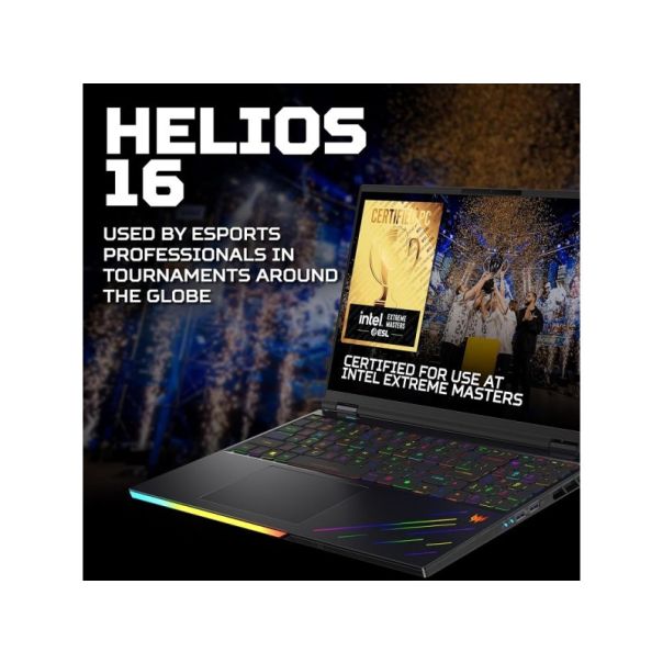 ACER Predator Helios 16 AI PH16-73-92RF (Abyssal Black) WQXGA OLED 240Hz, U9 275HX, 64GB, 3TB SSD, RTX 5090 24GB (NH.QW2EX.005) - 083805