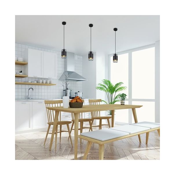 RABALUX Visilica Dimitri crna, E27 40W - 3125