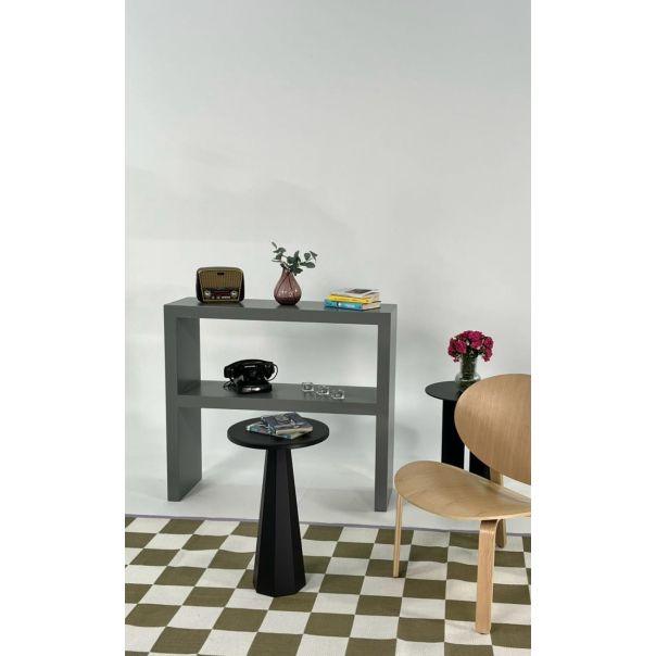 HANAH HOME Klub sto Lilyum 57, crna - EP3056930