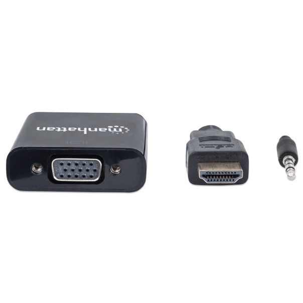 MANHATTAN Adapter HDMI/M - VGA/F + Audio - 37892