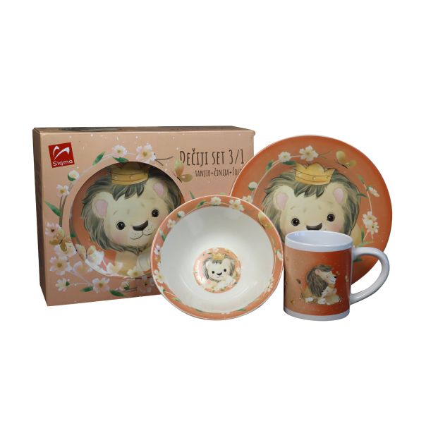 SIGMA Dečiji porcelanski set 3/1 Lav - 3148005
