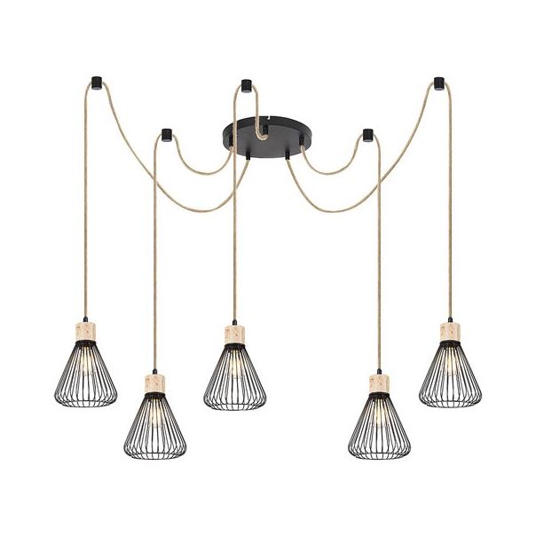 Rabalux Visilica Farfalle E27 5x MAX 40W crna (3150) - 3150