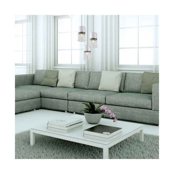 Rabalux Visilica Zelkova E27 3x MAX 40W brušeni aluminijum (3155) - 3155