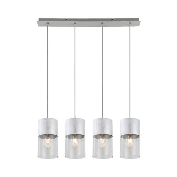 Rabalux Visilica Zelkova E27 4x MAX 40W brušeni aluminijum (3156) - 3156