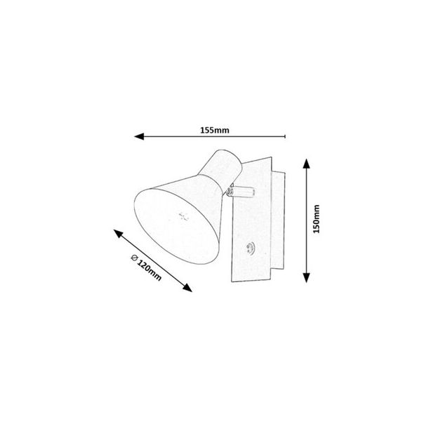 Rabalux Spot rasveta Alvaro E14 1x MAX 40W mat crno (3157) - 3157