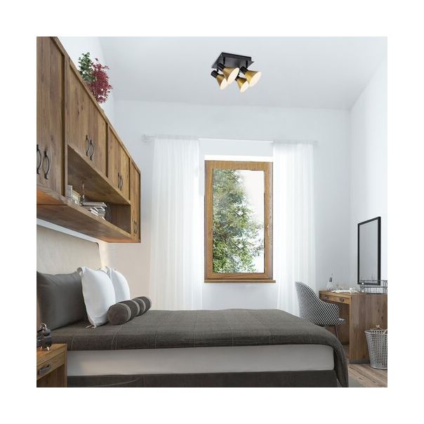 Rabalux Spot rasveta Alvaro E14 4x MAX 40W mat crno (3159) - 3159