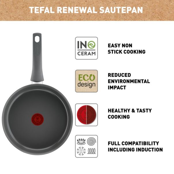 TEFAL Duboki tiganj sa poklopcem 24cm Renew C4263243 - 20878