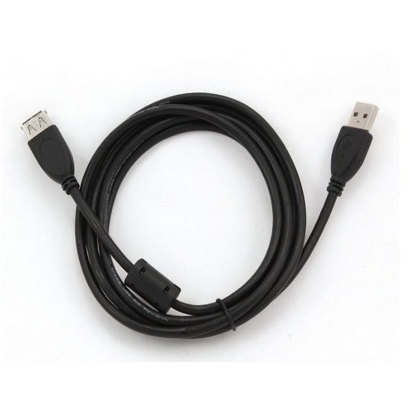 GEMBIRD CCF-USB2-AMAF-6 USB 2.0 A-plug A-socket kabl with ferrite core 1.8m - 2521