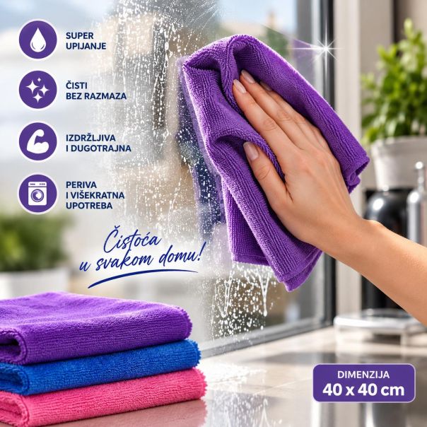 MKS Magične krpe od mikrofibera 40×40 cm 3/1 - EP3264704