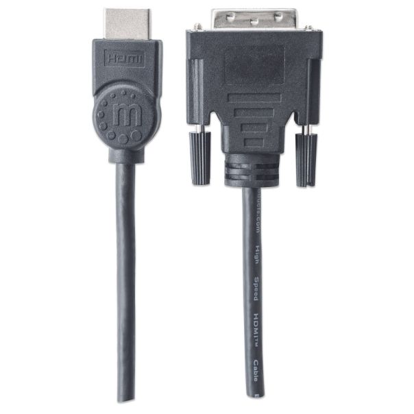 MANHATTAN Kabl HDMI/M - DVI-D/M 24+1, 3m - 37989