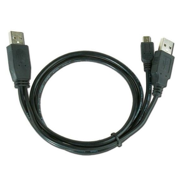 GEMBIRD CCP-USB22-AM5P-3 Dual USB 2.0 A-plug to MINI 5pina kabl 0.9m - 2547