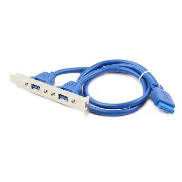GEMBIRD CC-USB3-RECEPTACLE Dual USB 3.0 receptacle on bracket - 9456