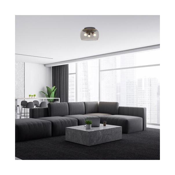 Rabalux Plafonjera Ursula E27 3x MAX 40W crna (3189) - 3189-1-1-1-1