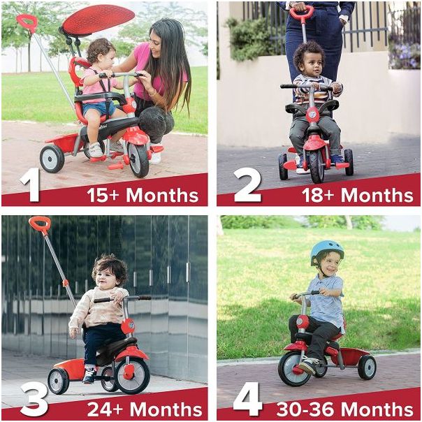 SMART TRIKE Tricikl Zoom - crveni - 3190502