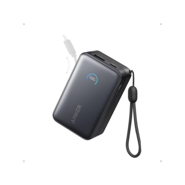 ANKER Power bank Nano 10000mAh, 45W, sa USB-C kablom, crna - EP2891997