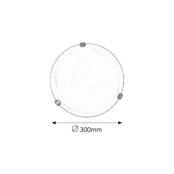 Rabalux Plafonjera Alabastro E27 1x MAX 60W belo staklo - alabaster (3202) - 3202