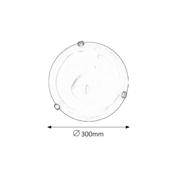 Rabalux Plafonjera Alabastro E27 1x MAX 60W belo staklo - alabaster (3203) - 3203