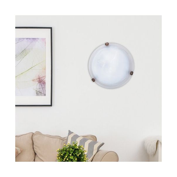 Rabalux Plafonjera Alabastro E27 1x MAX 60W belo staklo - alabaster (3203) - 3203