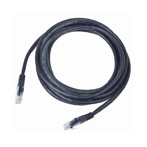 GEMBIRD PP12-0.5M/BK Mrezni kabl, CAT5e UTP Patch cord 0.5m black - 104479