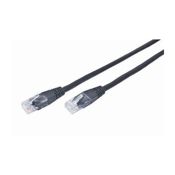 GEMBIRD PP12-0.5M/BK Mrezni kabl, CAT5e UTP Patch cord 0.5m black - 104479