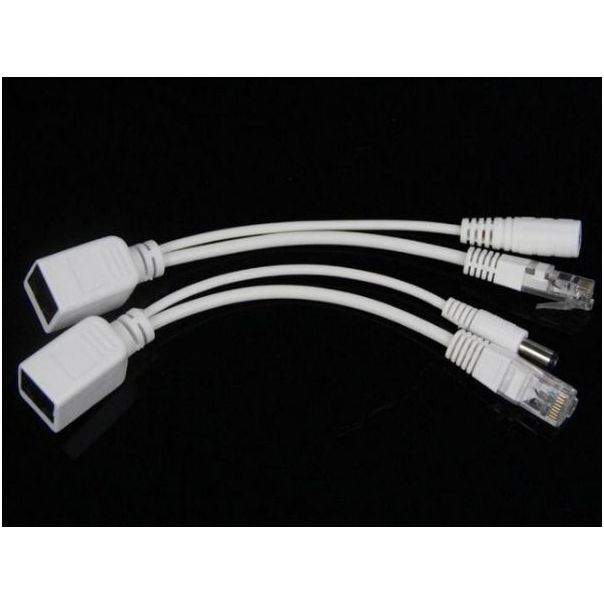 GEMBIRD PP12-POE-0.15M-W UTP passive PoE adapter kit, 0.15 m (POE-INJ-SPLIT) - 14282