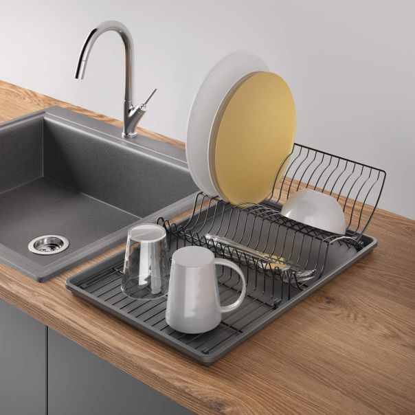 METALTEX Oceđivač za posuđe Wintegs Lava, crna/antracit - 321626 000