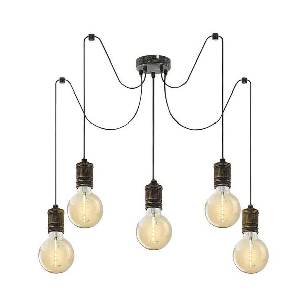 Rabalux Visilica Fidel E27 5x MAX 25W antično zlato (3218) - 3218