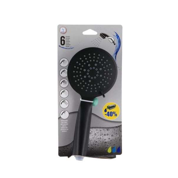 TENDANCE Tuš slušalica sa 5 funkcija ø11cm abs mat crna - 3218103