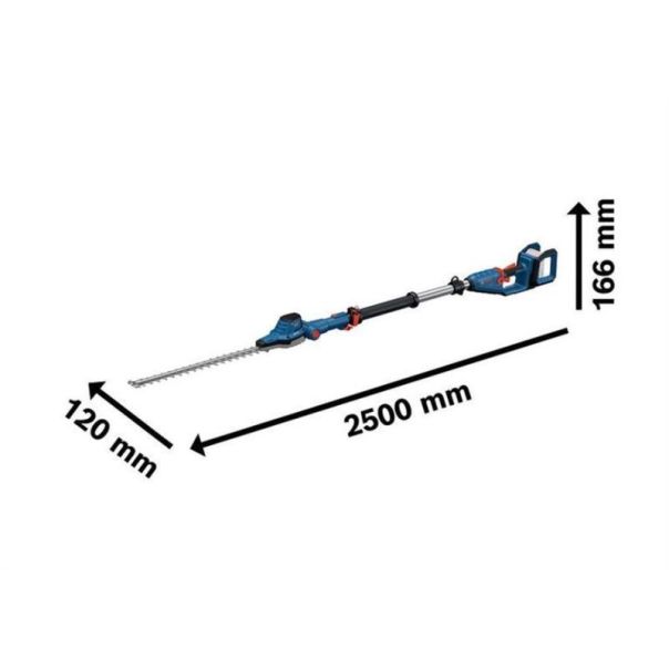 BOSCH Aku teleskopske makaze za živu ogradu GHE 18V-50 TP - bez baterije i punjača - 06008D5000
