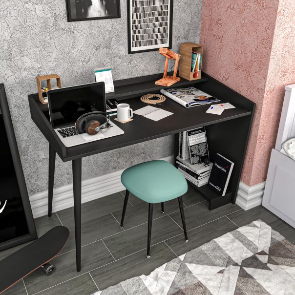 HANAH HOME Radni sto Vanessa, crna - EP2801055