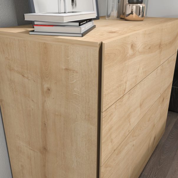 HANAH HOME Komoda za dnevnu sobu Lines, svetlobraon - EP2799919