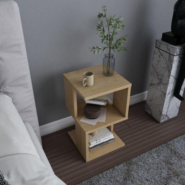 HANAH HOME Noćni stočić Carter, svetlobraon - 322RTC1630