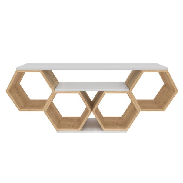 HANAH HOME TV komoda Bal, bela/krem - 322RTC2101