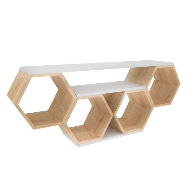 HANAH HOME TV komoda Bal, bela/krem - 322RTC2101