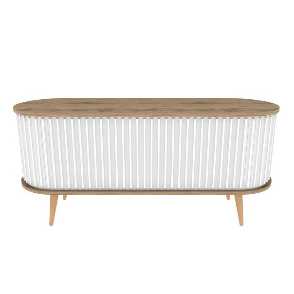 HANAH HOME TV komoda Stor, bela/krem - 322RTC2183