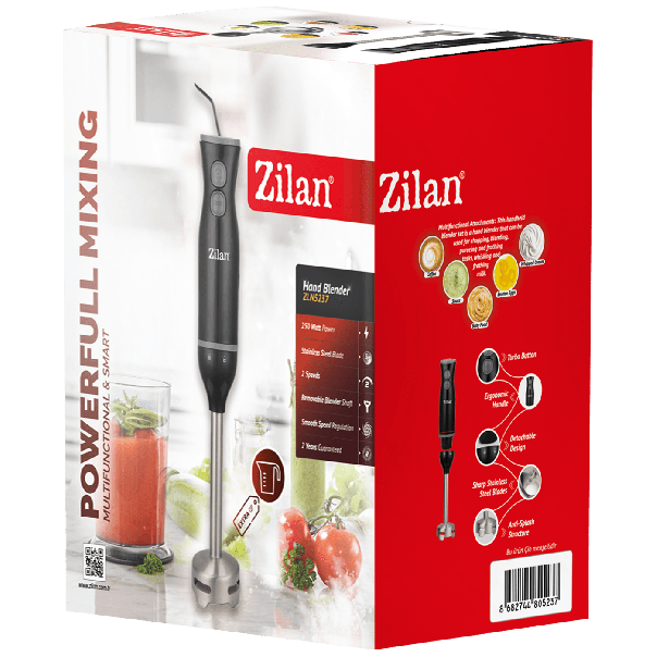 ZILAN Štapni mikser sa posudom, 250 W, 2 brzine ZLN5237 - EP2945380