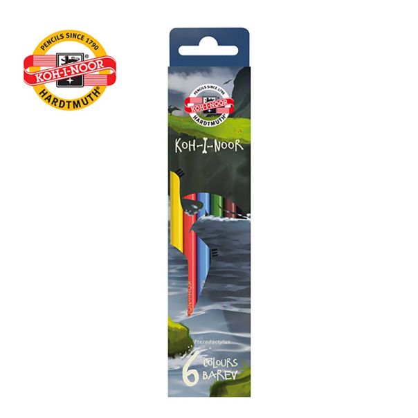 KOOH-I-NOOR Drvene bojice Dino 3591, set 1/6 - 3242