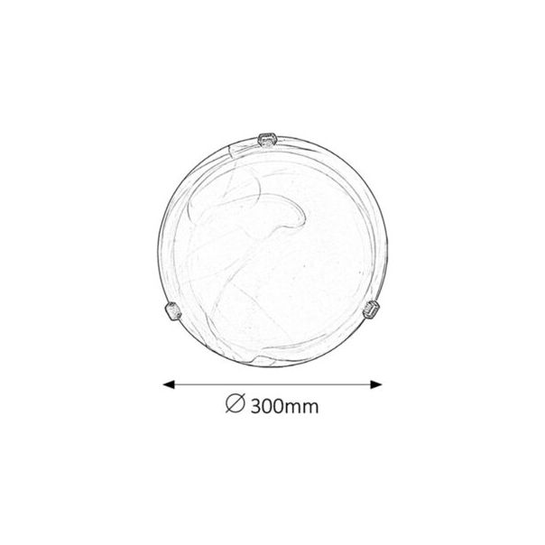 Rabalux Plafonjera Alabastro E27 1x MAX 60W alabaster - duvan braon (3253) - 3253
