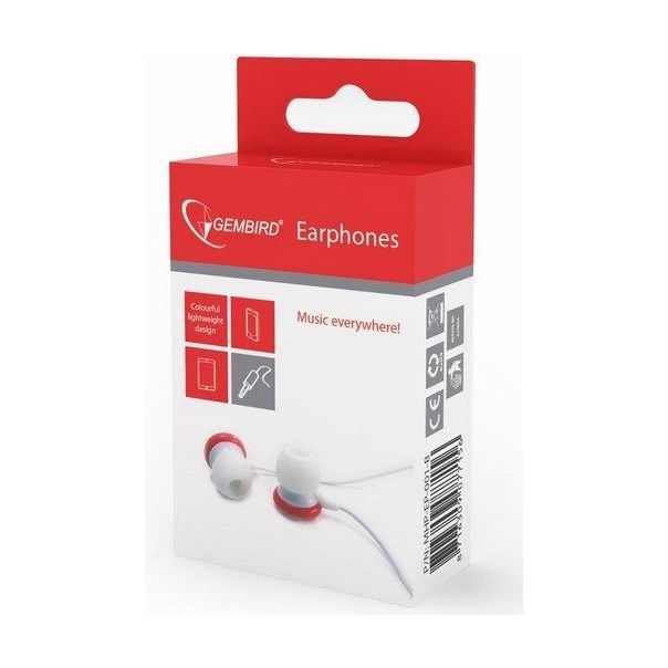GEMBIRD Bubice, MHP-EP-001-R, 3,5mm, crvena - 2313-1