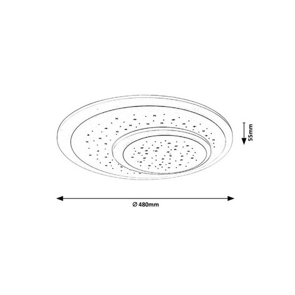 Rabalux Plafonjera Taneli LED 47W bela (3264) - 3264