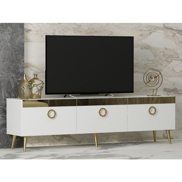 HANAH HOME TV komoda Safar, bela - 327ODS1127