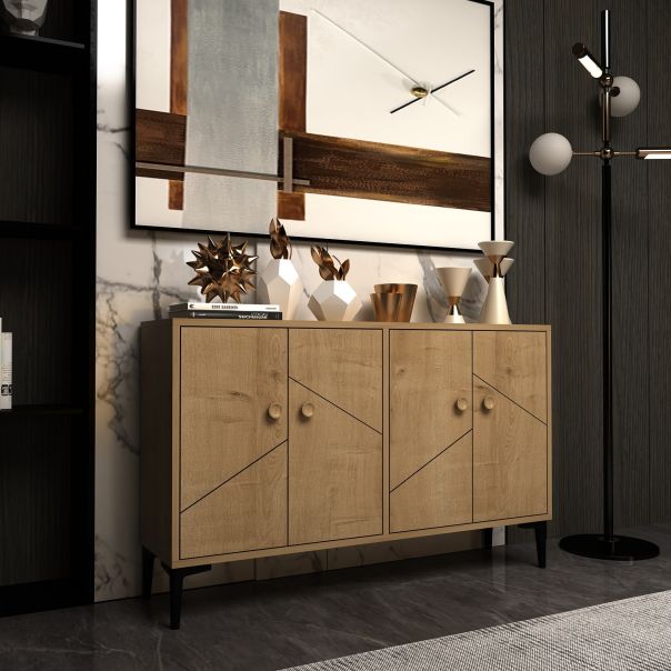 HANAH HOME TV komoda Cria, svetlobraon - 327ODS1137