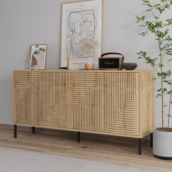 HANAH HOME Komoda Evolet, svetlo braon - EP3057050