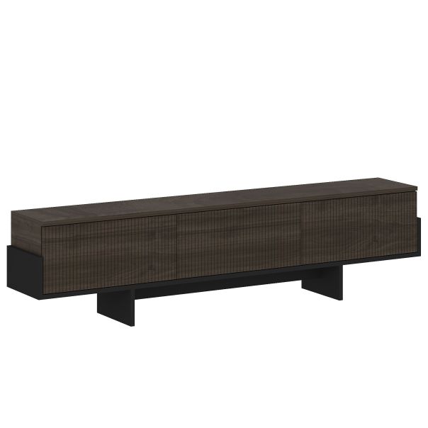 HANAH HOME TV komoda Hege, braon/crna - EP3057134