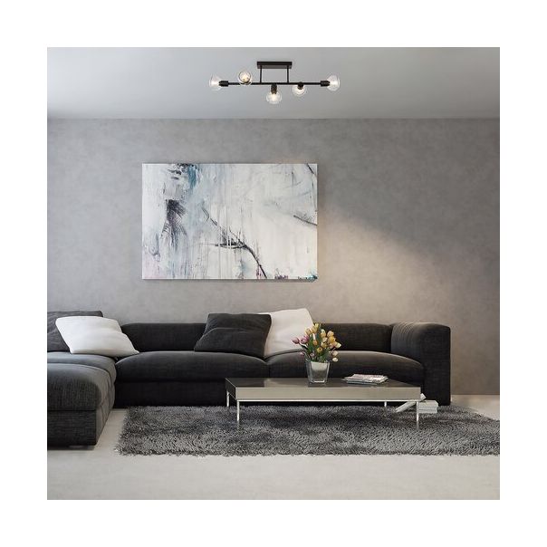 Rabalux Plafonjera Sullivan E14 5x MAX 40W crna (3296) - 3296-1