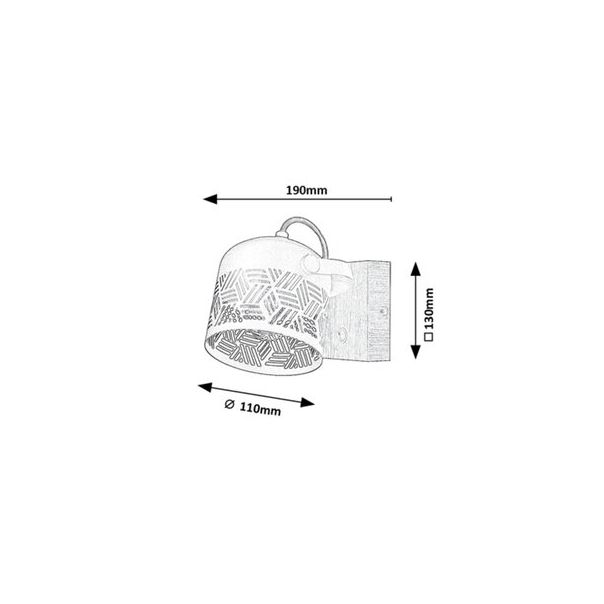 Rabalux Spot rasveta Rotem E14 1x MAX 40W orah (3298) - 3298-1-1