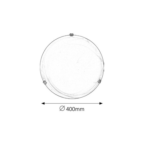 Rabalux Plafonjera Alabastro E27 2x MAX 60W belo staklo - alabaster (3302) - 3302